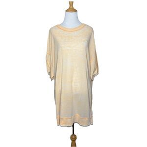 Free People Intimately Good Vibes Oversized Burnout Lightweight Sleep Shirt XS